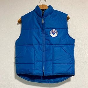 Chalk line Vintage Denver Broncos Blue Puffy Vest Large